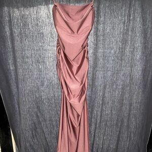 Elegant Mauve Evening Gown